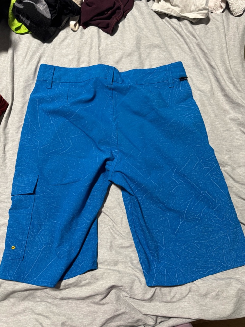 Men's Blue blue swim trunks - Casual Pocket Utility